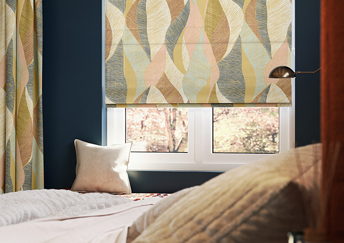 Anthurium, Caramel - Roman Blind - Image 5